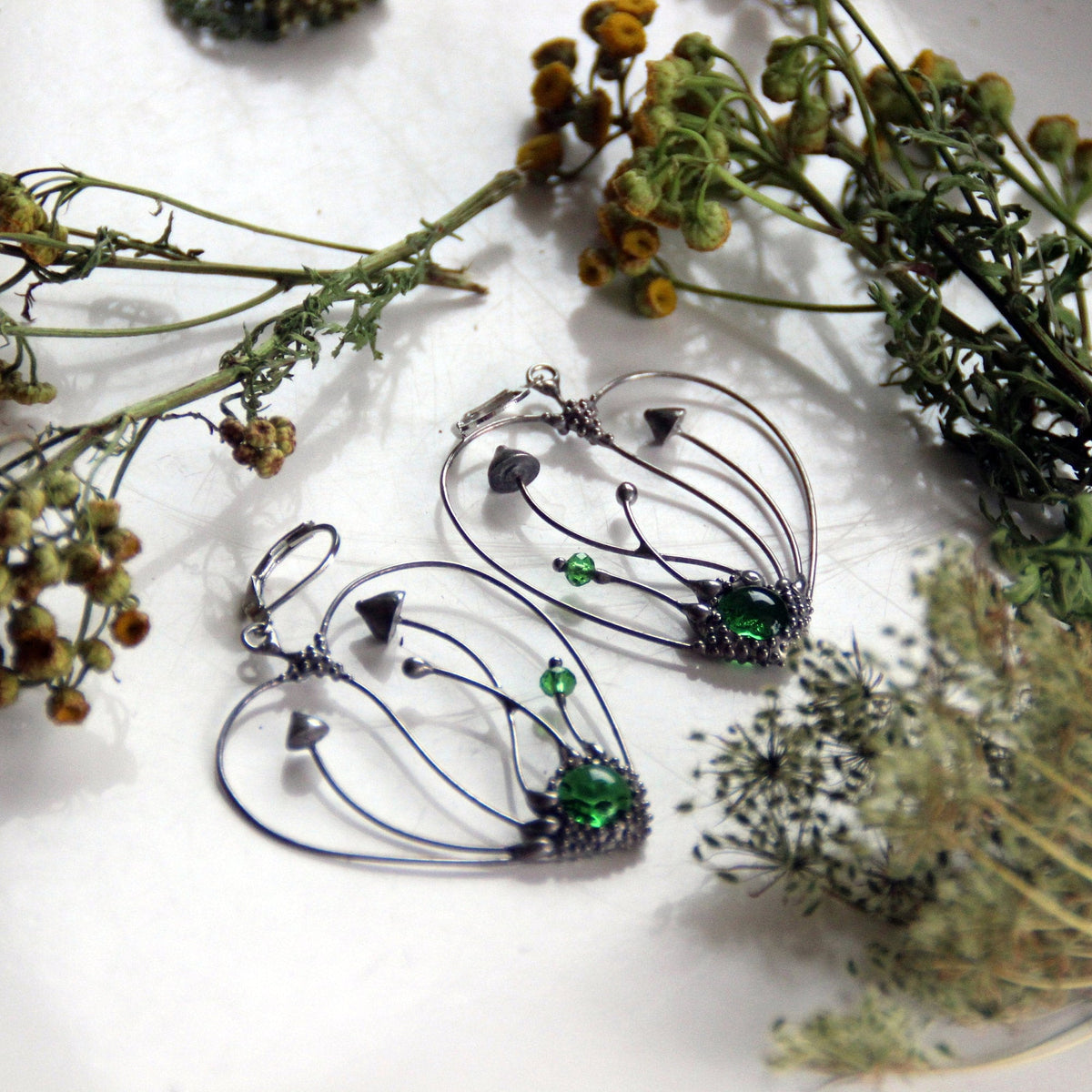 Mushroom Heart Earrings