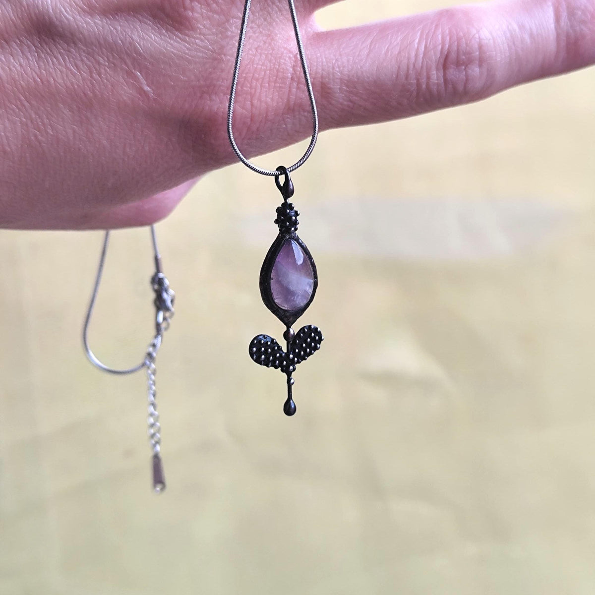 Amethyst Flower Necklace