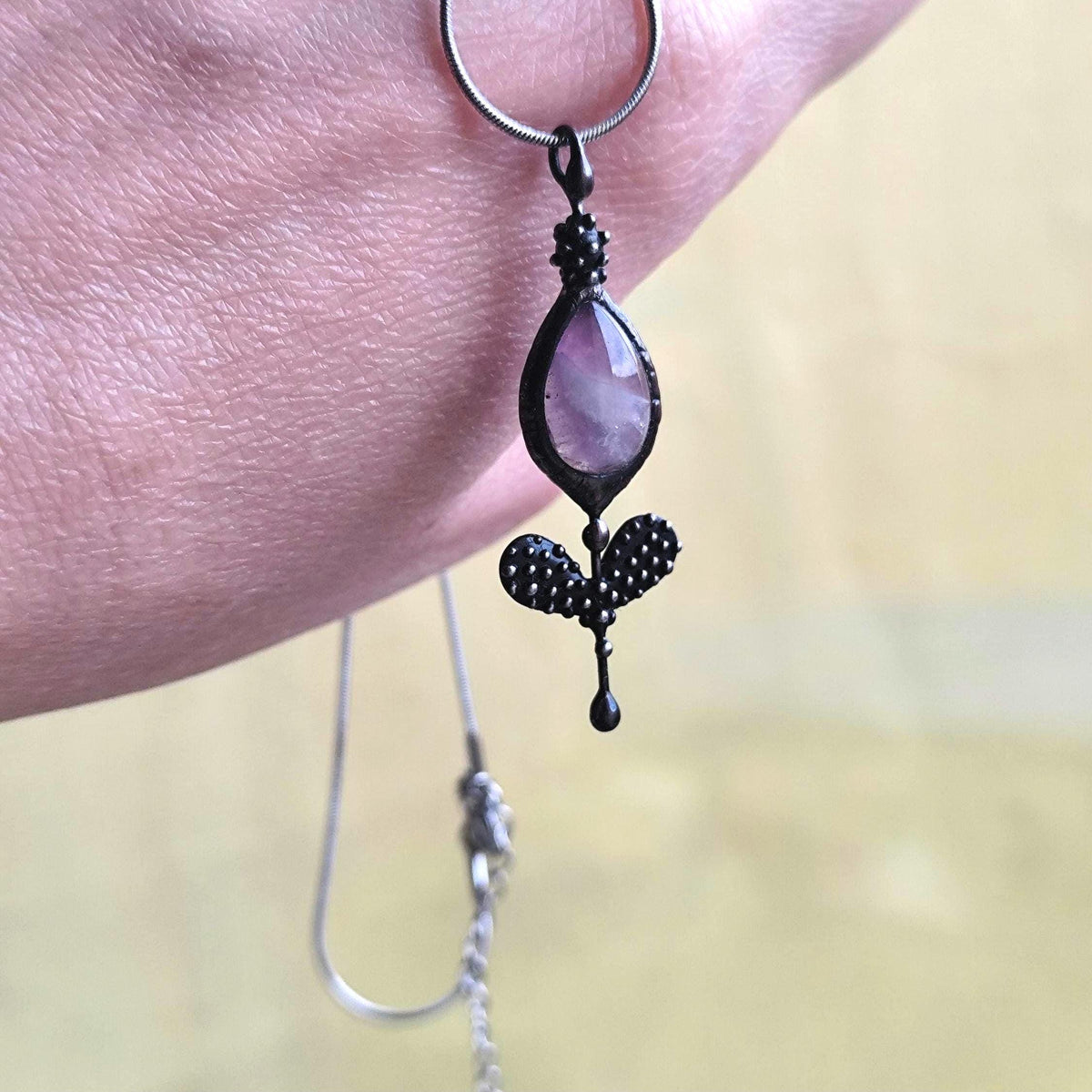 Amethyst Flower Necklace