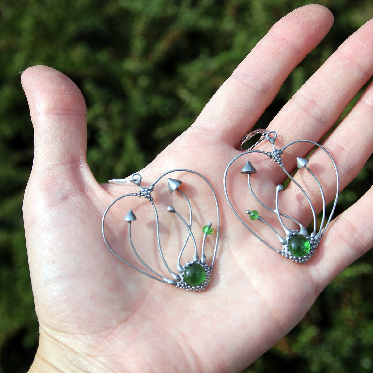 Mushroom Heart Earrings