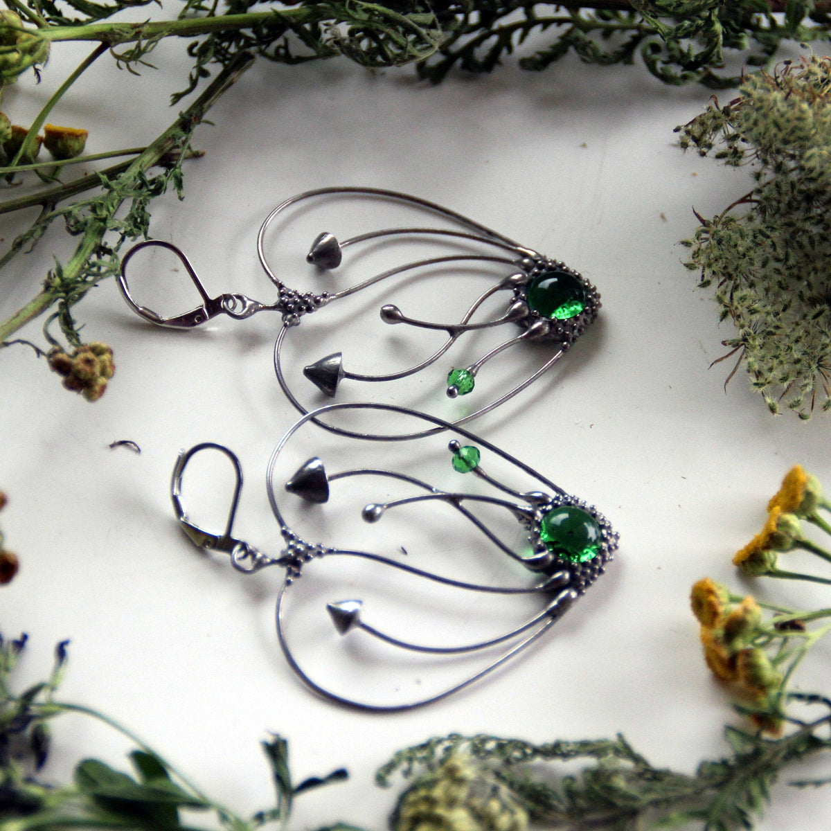 Mushroom Heart Earrings