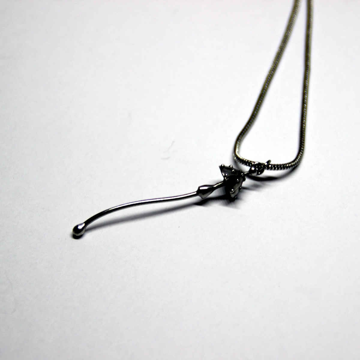 Silver Tone Amanita Mushroom Necklace – Copper & Pewter Minimal Forest