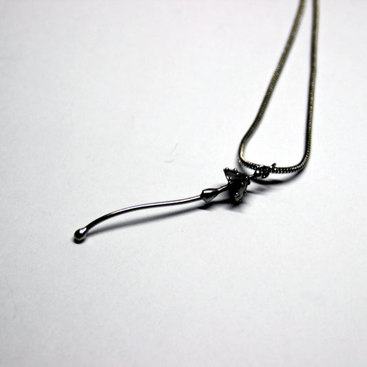 Silver Tone Amanita Mushroom Necklace – Copper & Pewter Minimal Forest