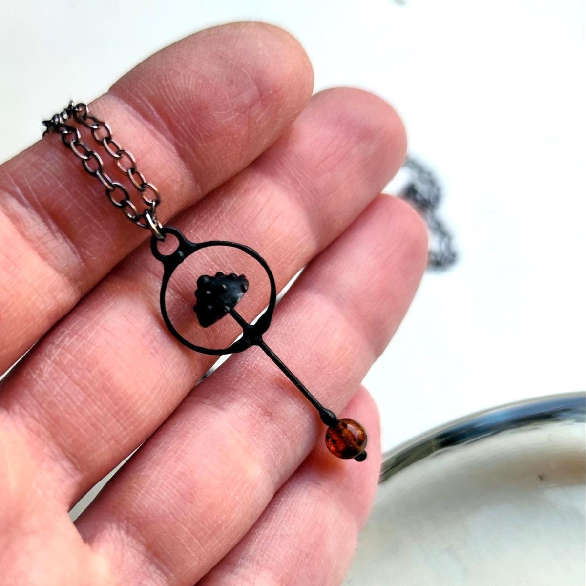 Small Mushroom Amanita Necklace