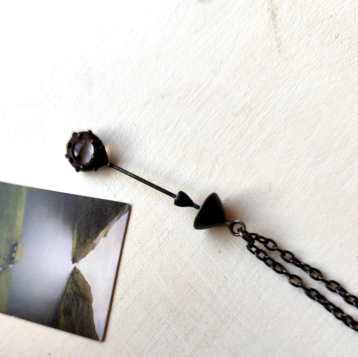 Stained Glass Mushroom Necklace