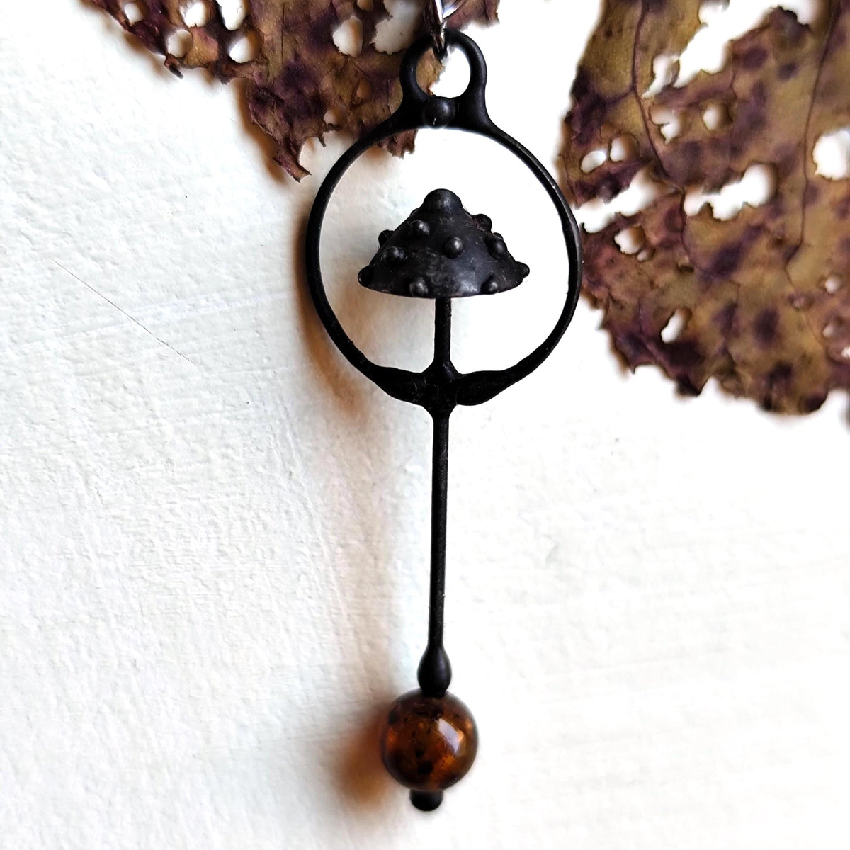 Small Mushroom Amanita Necklace