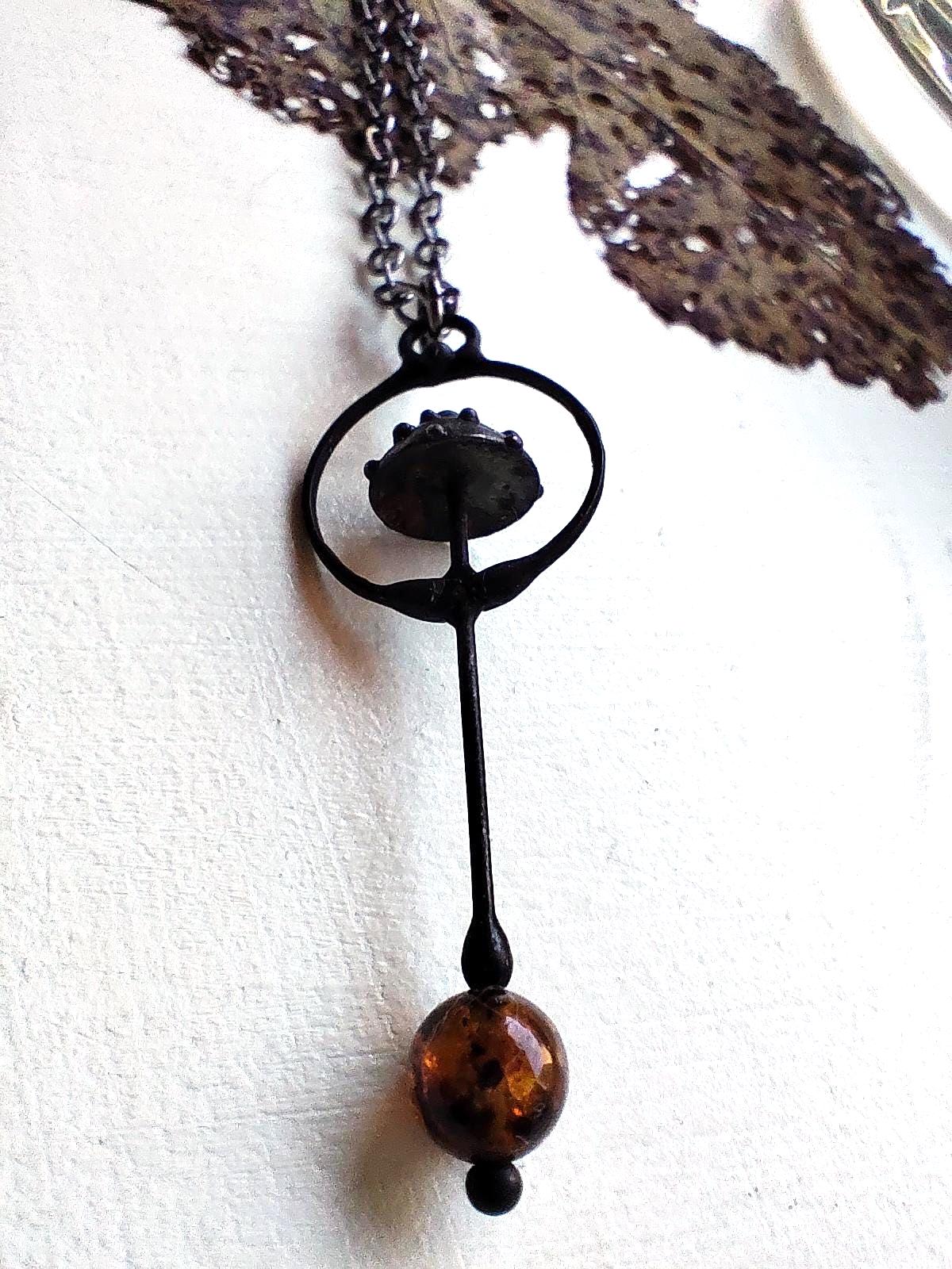Small Mushroom Amanita Necklace
