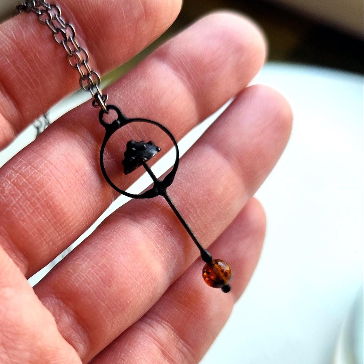Small Mushroom Amanita Necklace