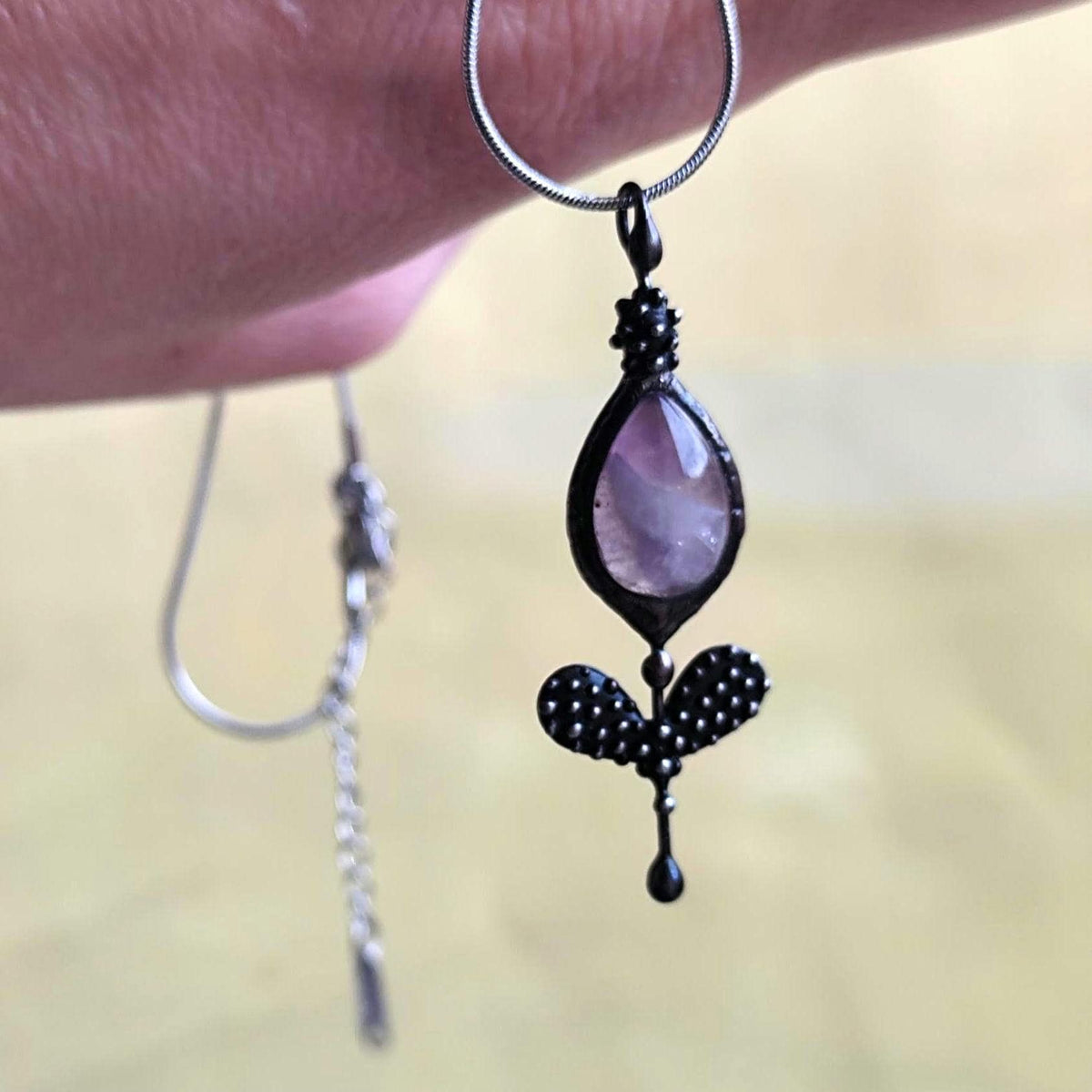 Amethyst Flower Necklace