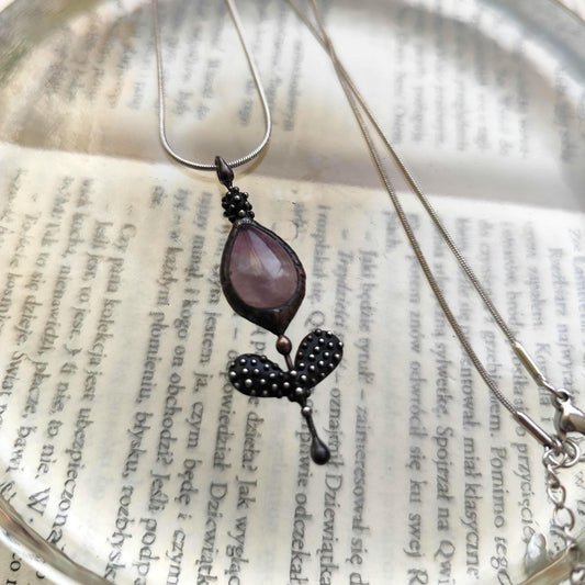 Amethyst Flower Necklace