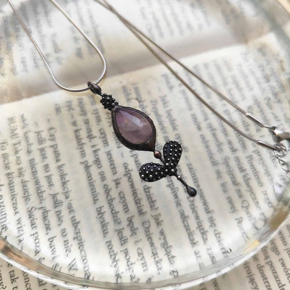 Amethyst Flower Necklace